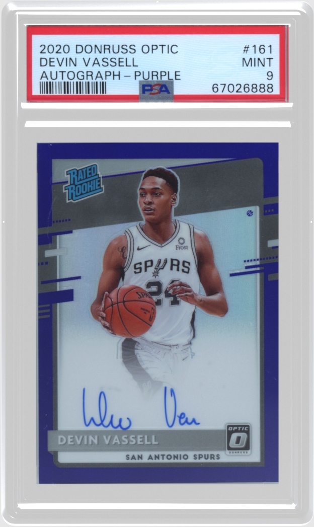 Devin Vassell trading card