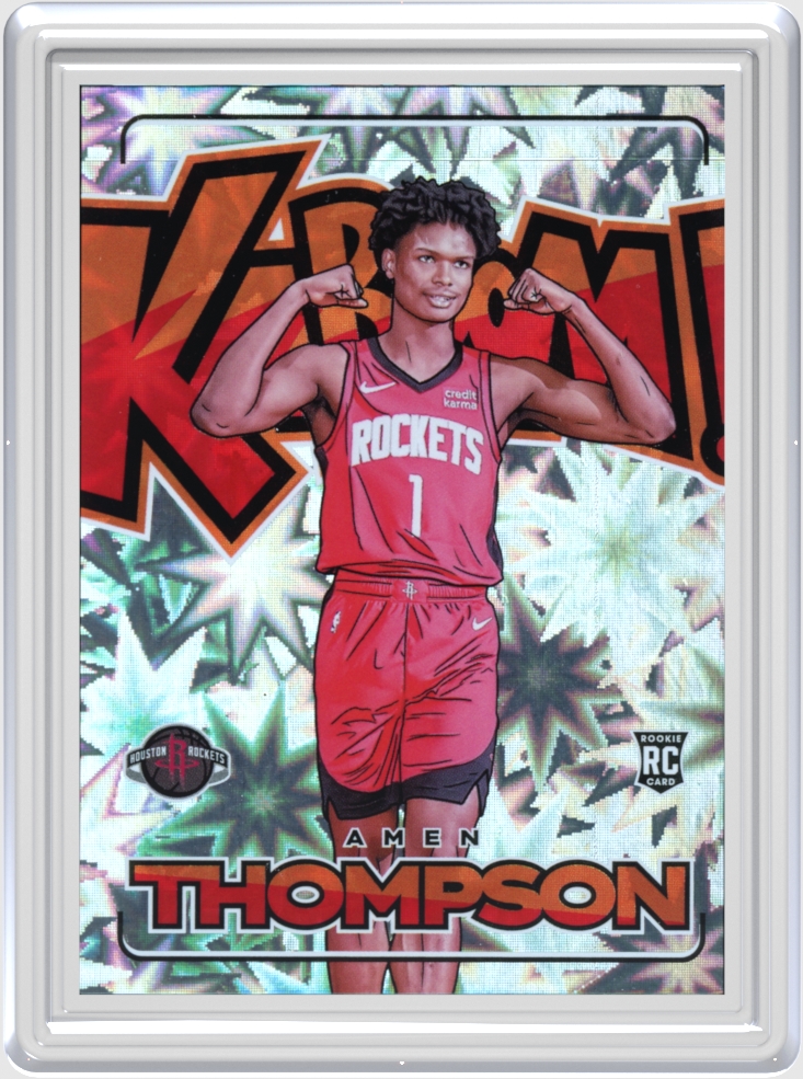 Amen Thompson trading card