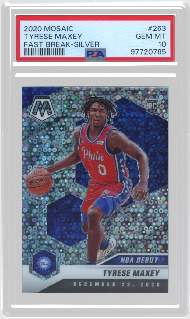 Tyrese Maxey trading card