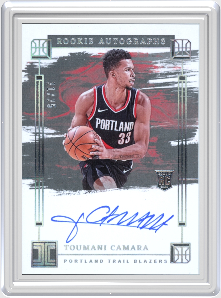 Toumani Camara trading card