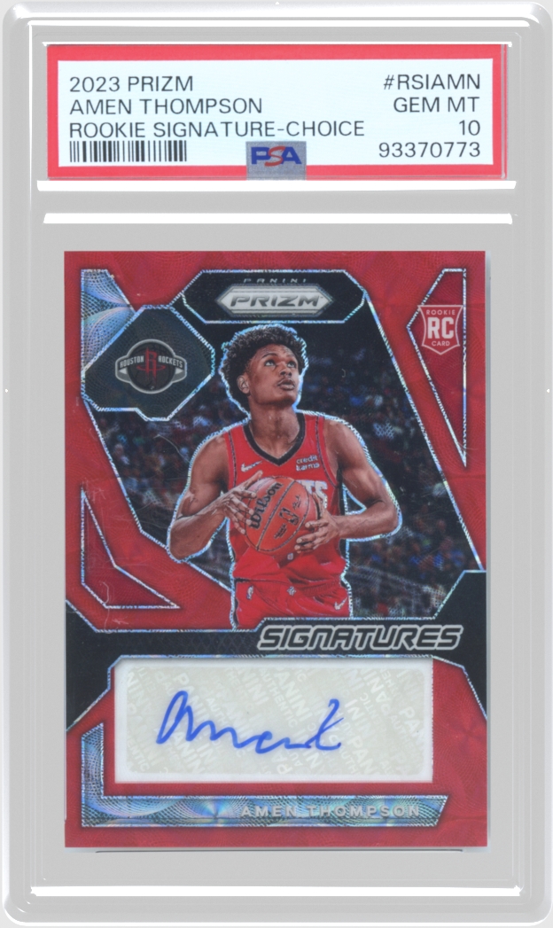 Amen Thompson trading card