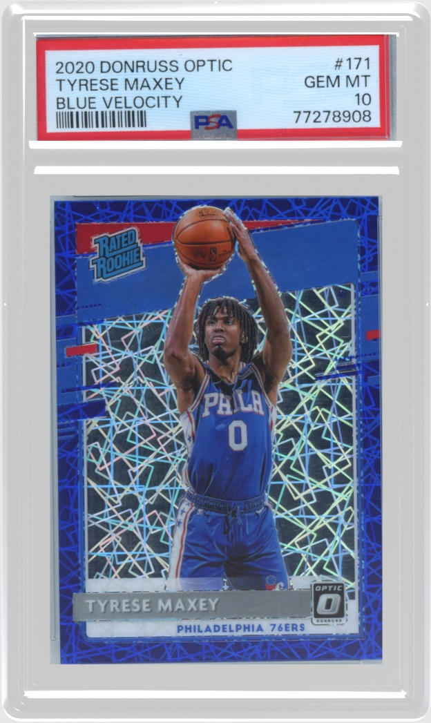 Tyrese Maxey trading card