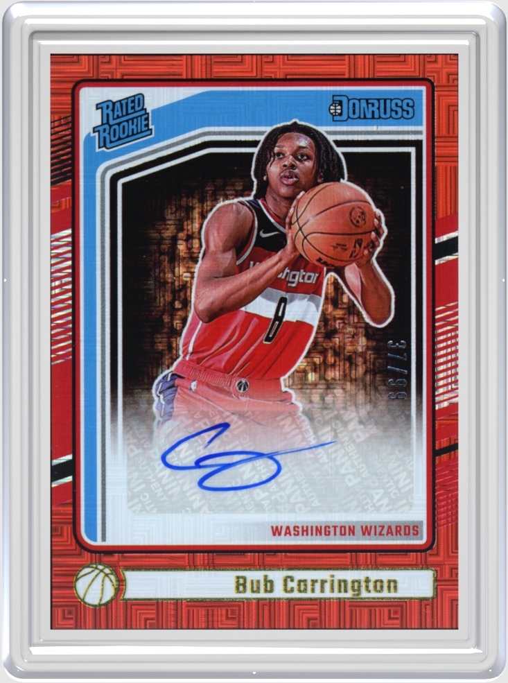 Bub Carrington trading card