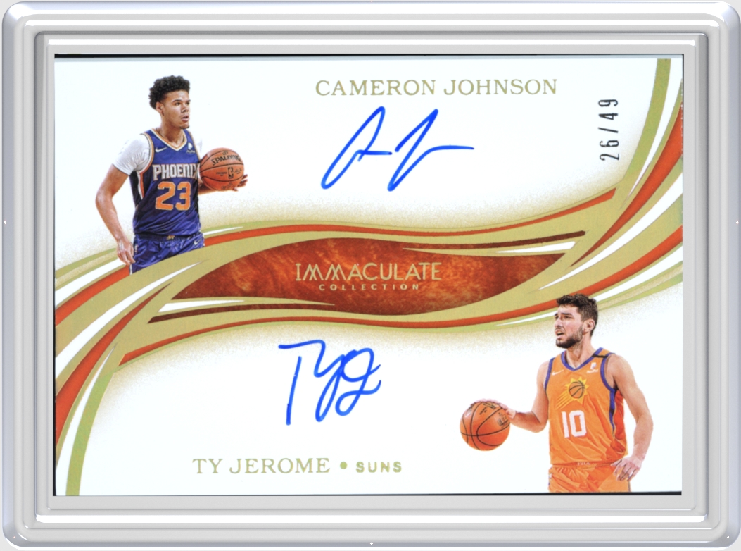Cameron Johnson/Ty Jerome trading card