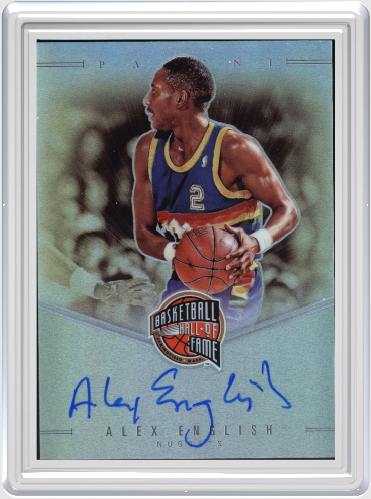 Alex English trading card