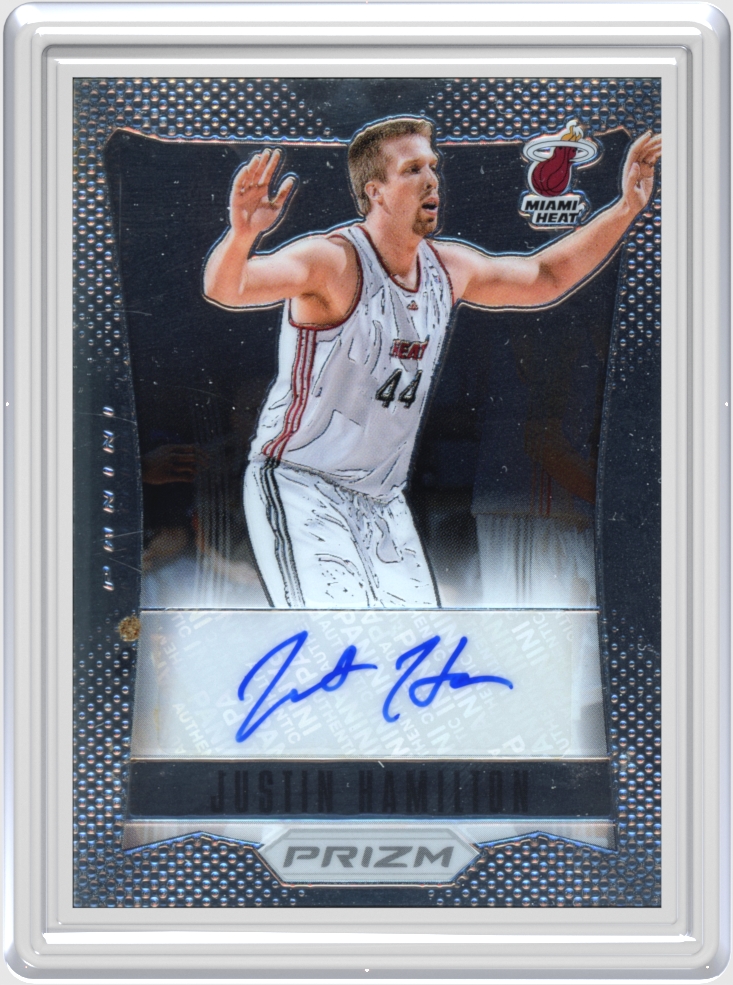 Justin Hamilton trading card