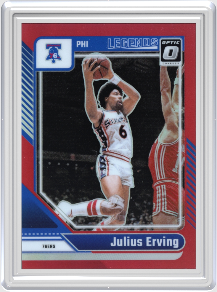 Julius Erving trading card