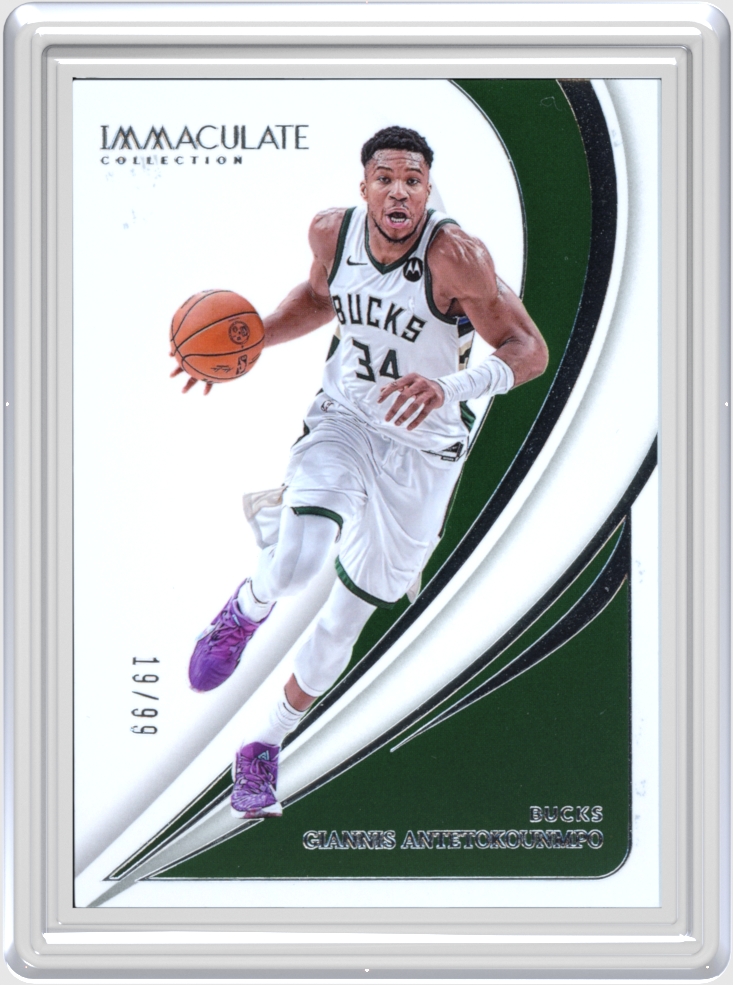 Giannis Antetokounmpo trading card