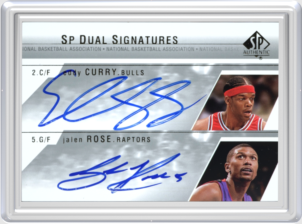 Jalen Rose/Eddy Curry trading card