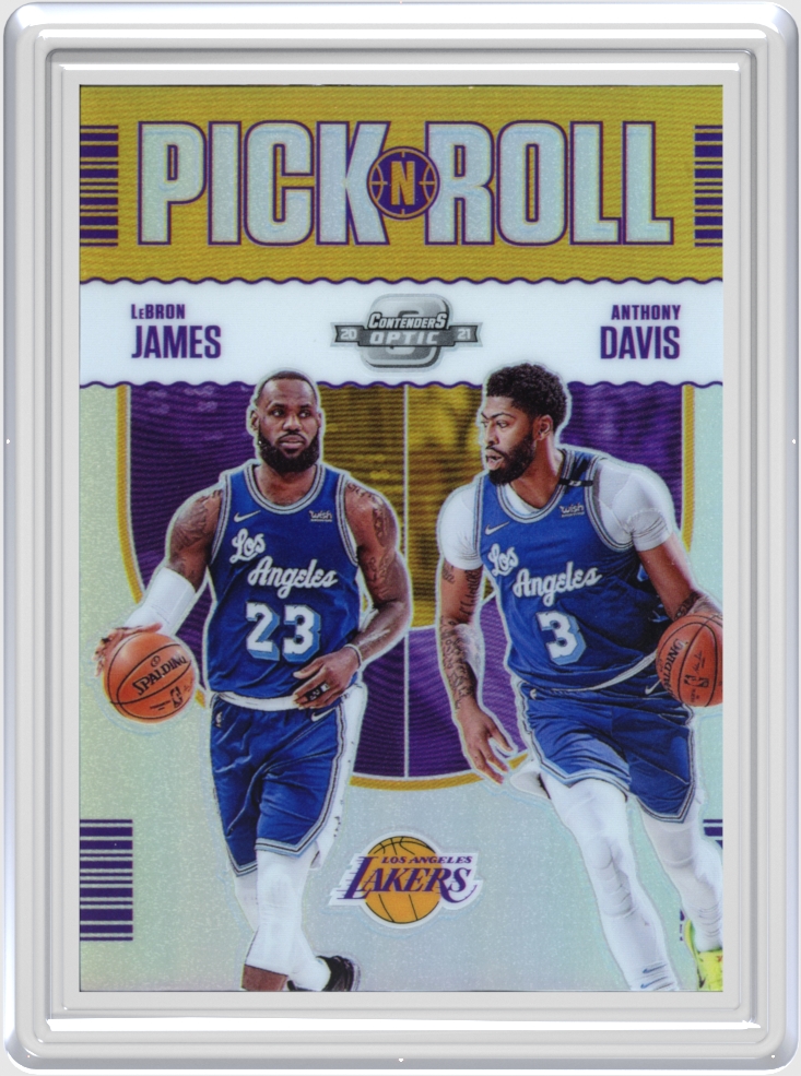 Anthony Davis/LeBron James trading card