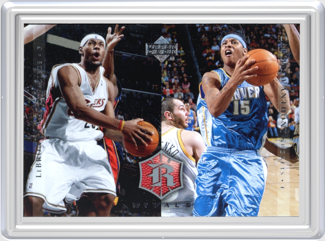 LeBron James / Carmelo Anthony trading card
