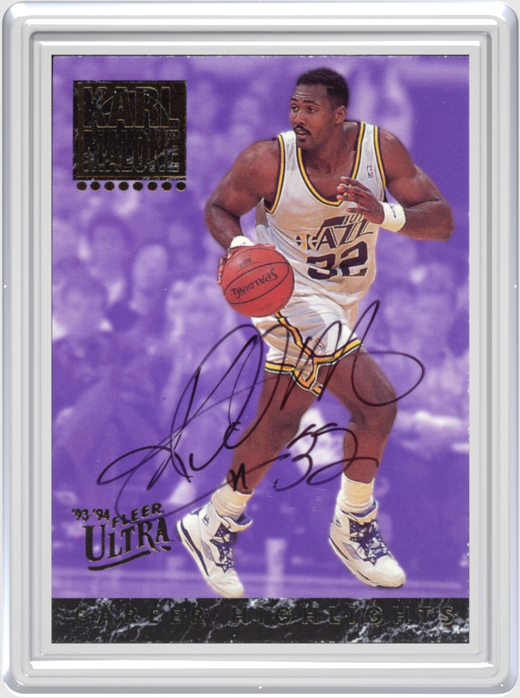 Karl Malone trading card