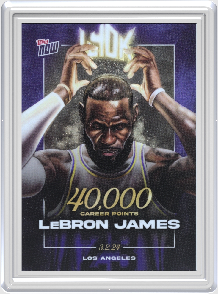 Lebron James trading card