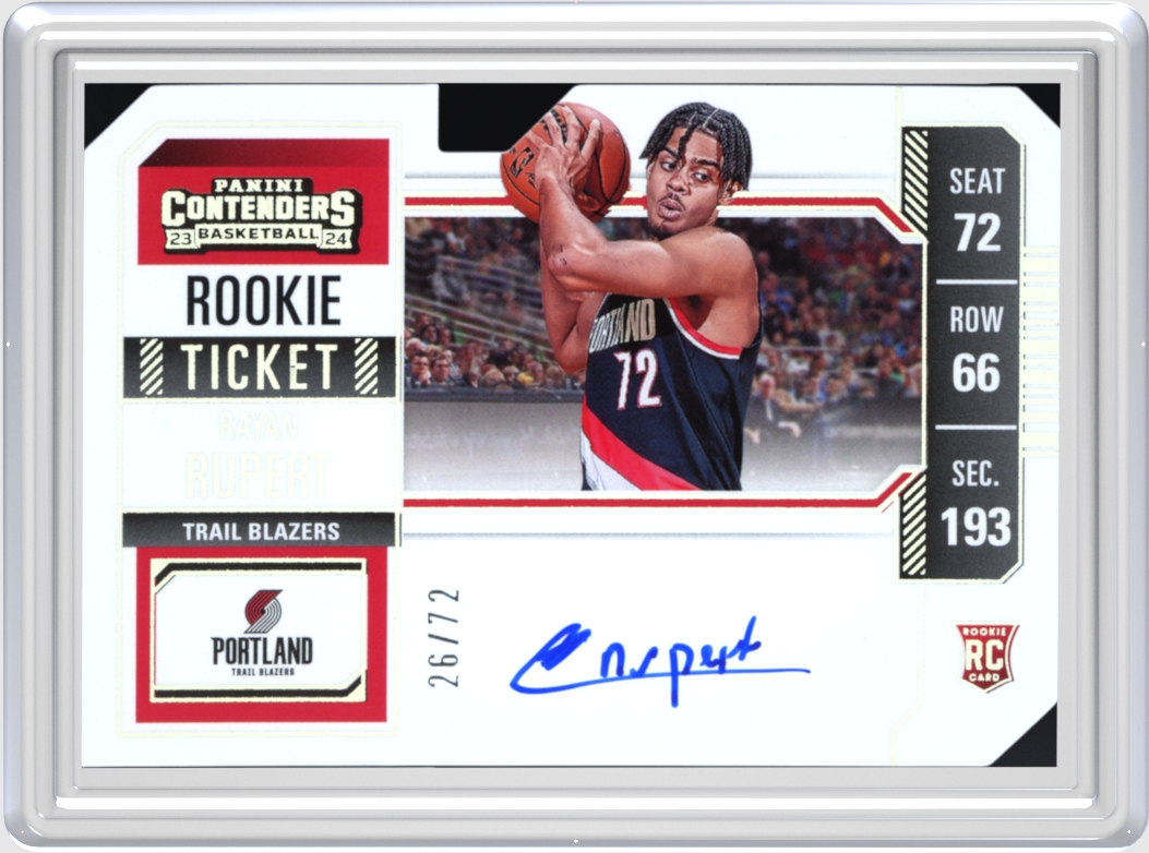 Rayan Rupert trading card