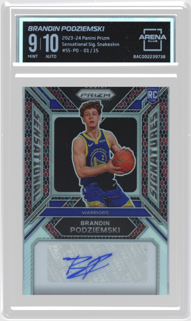 Brandin Podziemski trading card