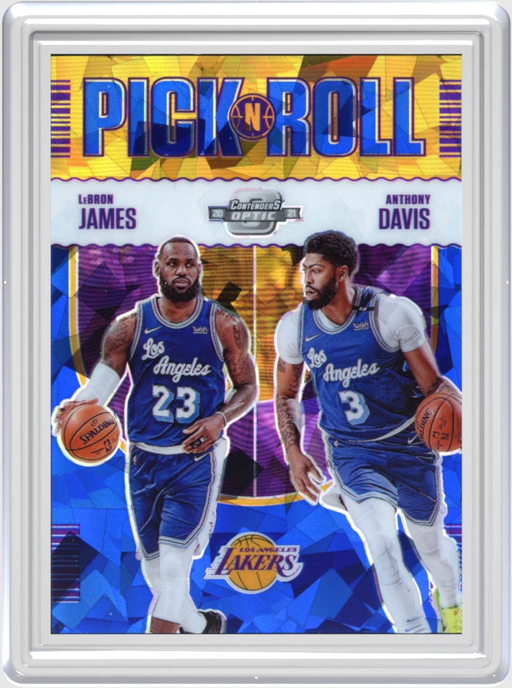 Anthony Davis/LeBron James trading card