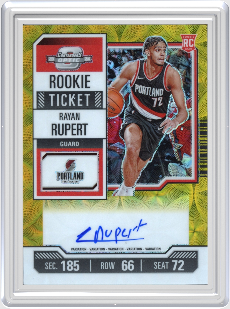 Rayan Rupert trading card