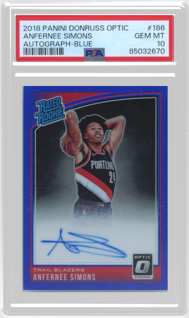 Anfernee Simons trading card