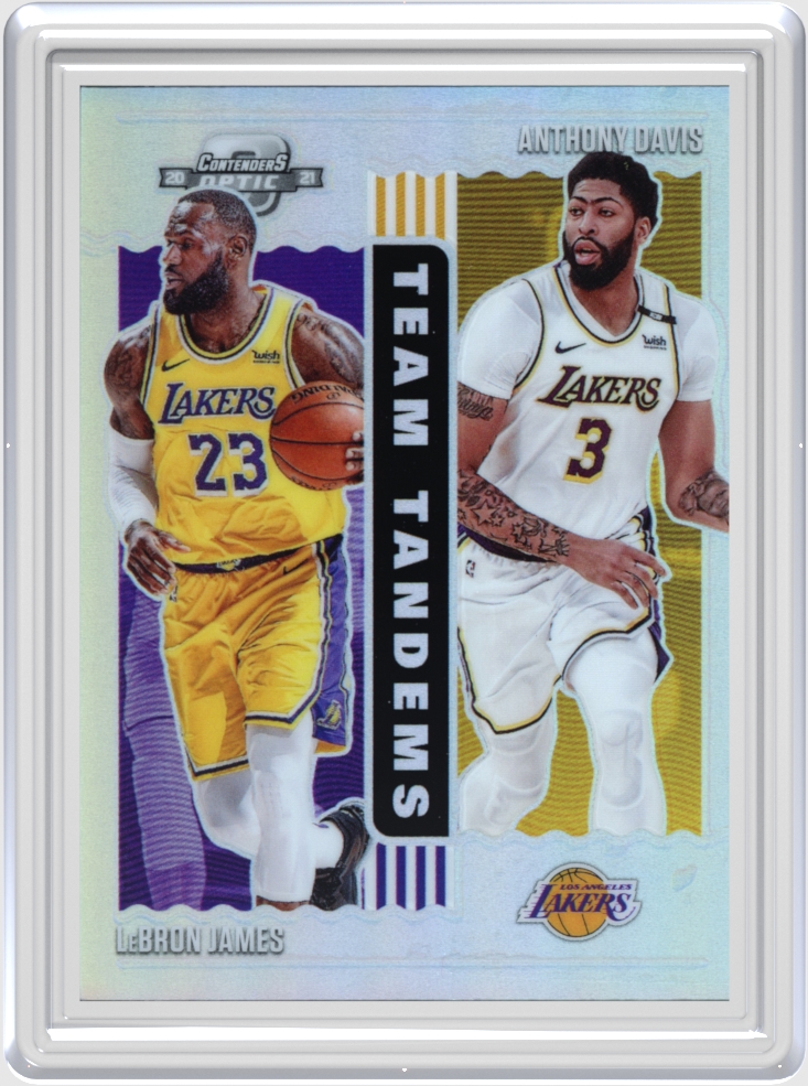 Anthony Davis/LeBron James trading card