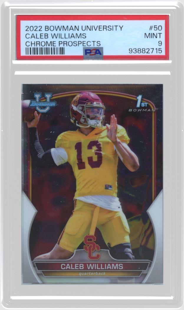 Caleb Williams trading card