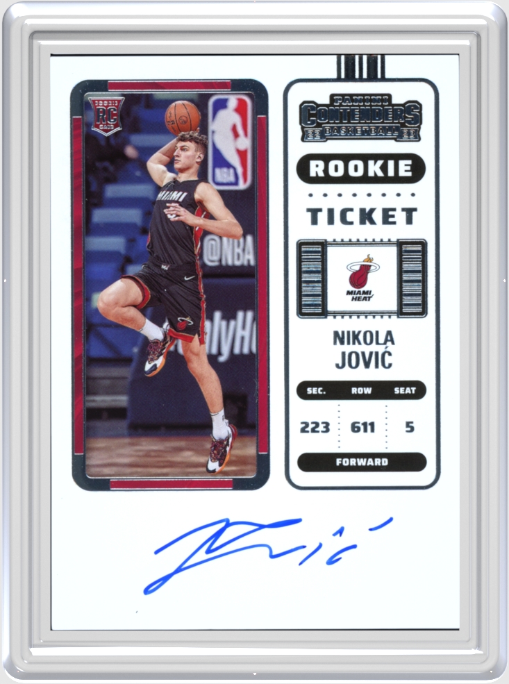 Nikola Jovic trading card