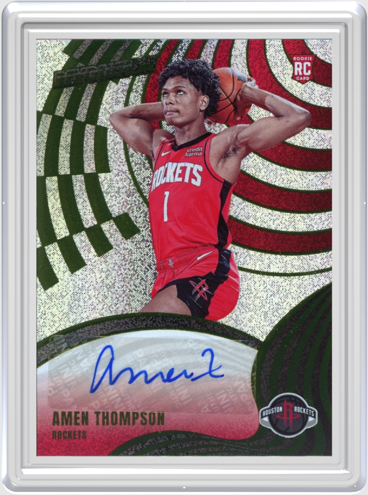 Amen Thompson trading card