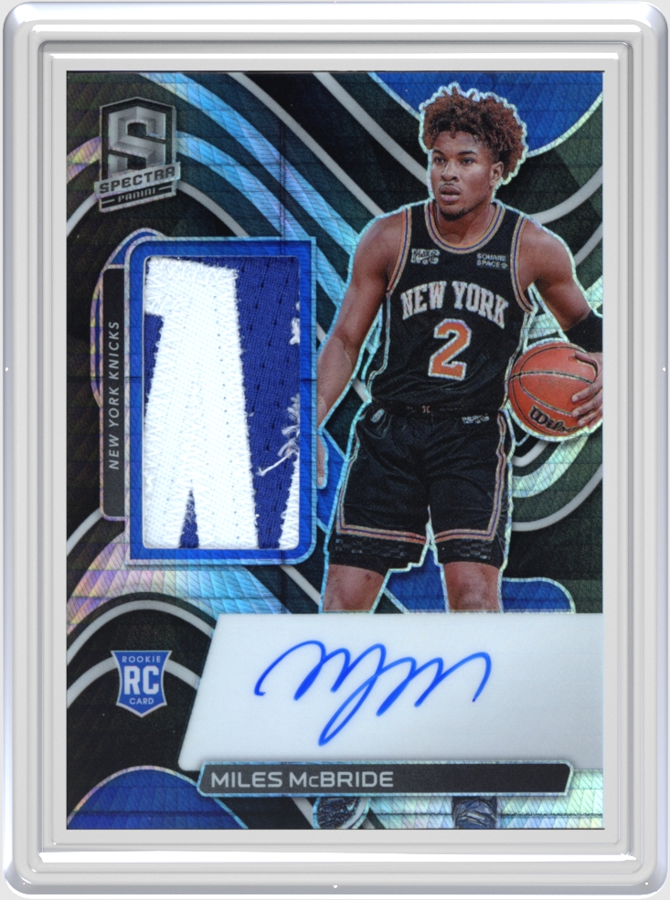 Miles McBride trading card