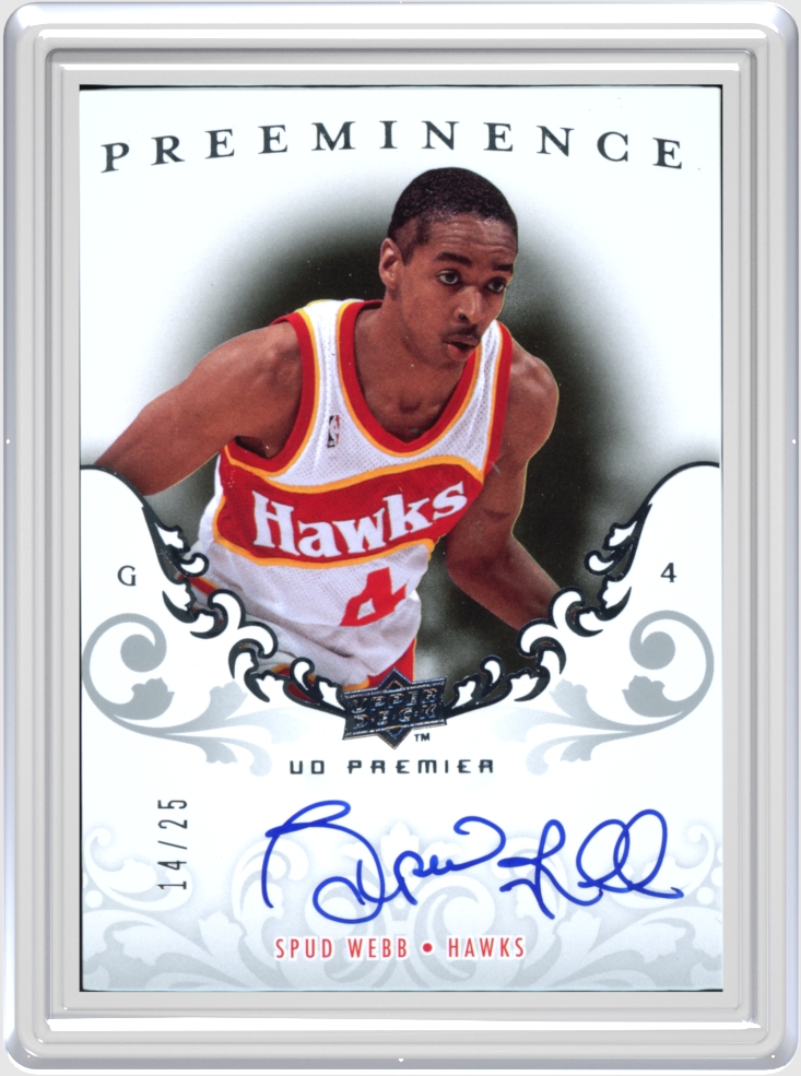 Spud Webb trading card