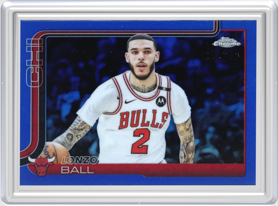 Lonzo Ball trading card
