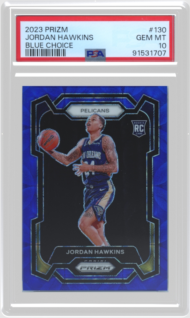 Jordan Hawkins trading card