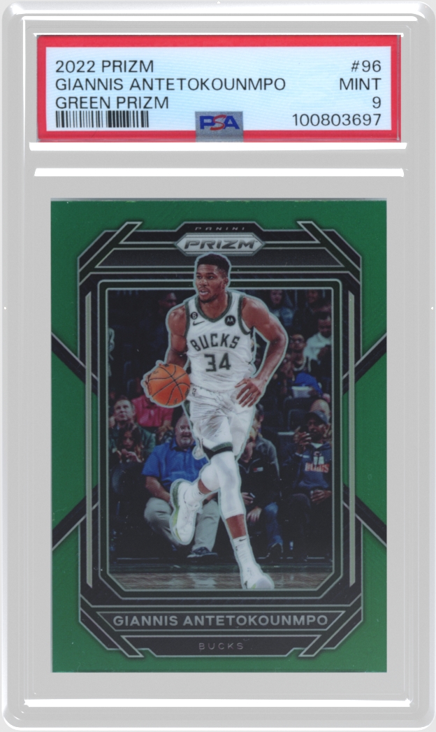 Giannis Antetokounmpo trading card