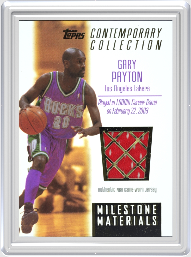 Gary Payton trading card