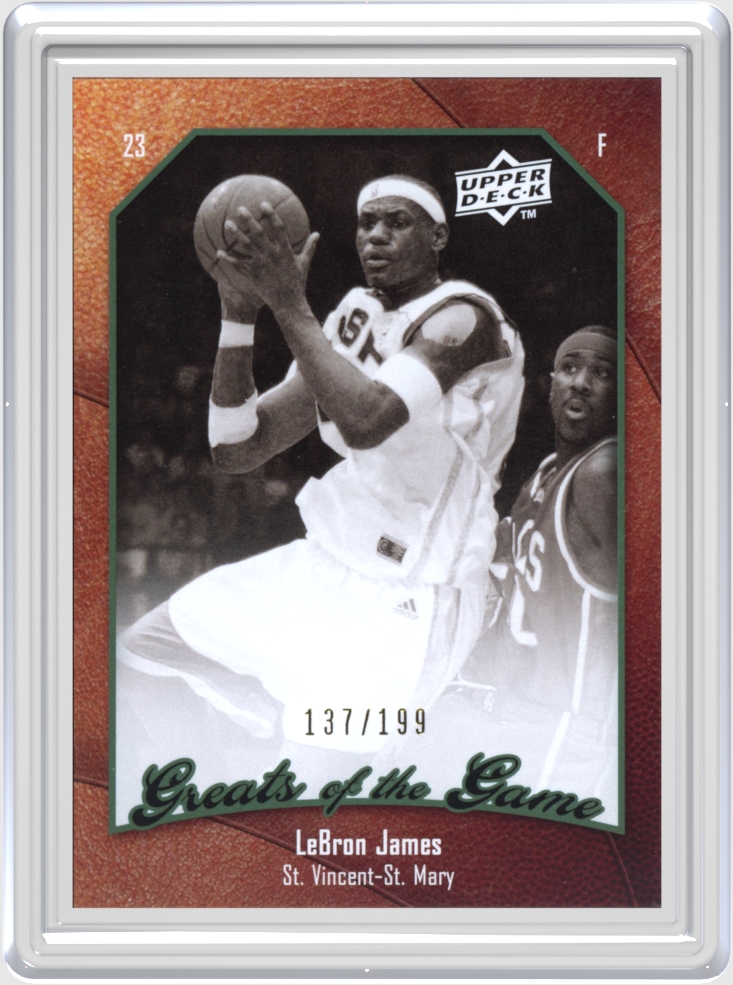 Lebron James trading card
