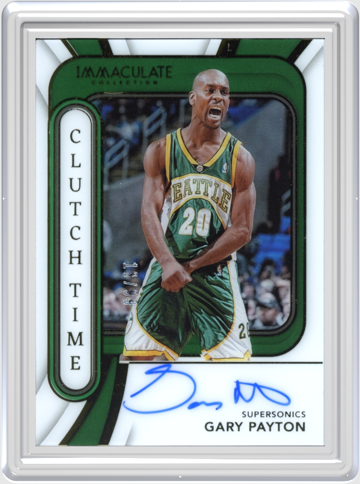 Gary Payton trading card