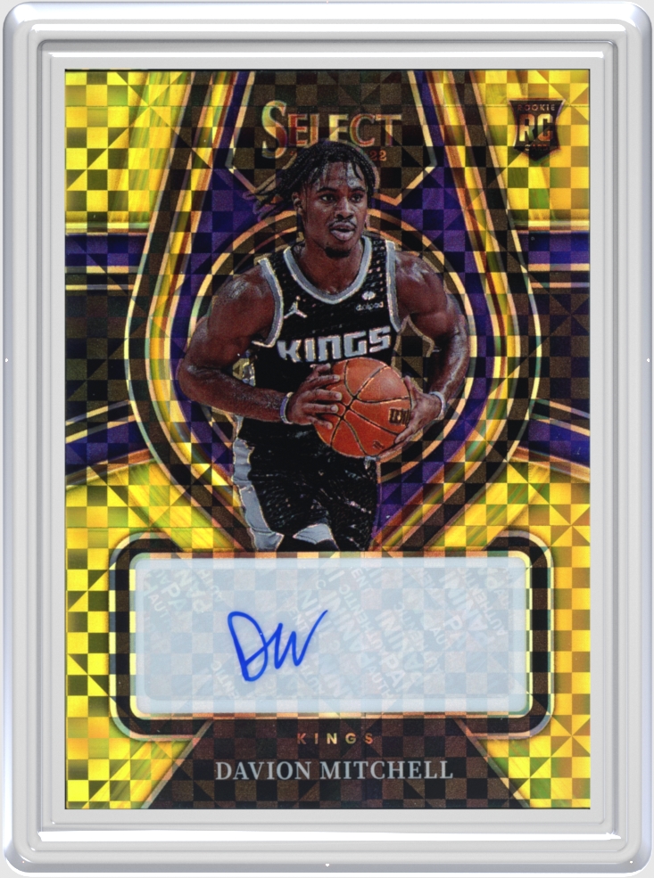 Davion Mitchell trading card