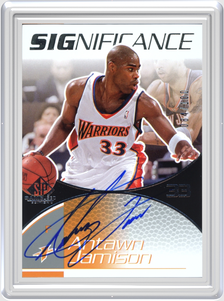 Antawn Jamison trading card