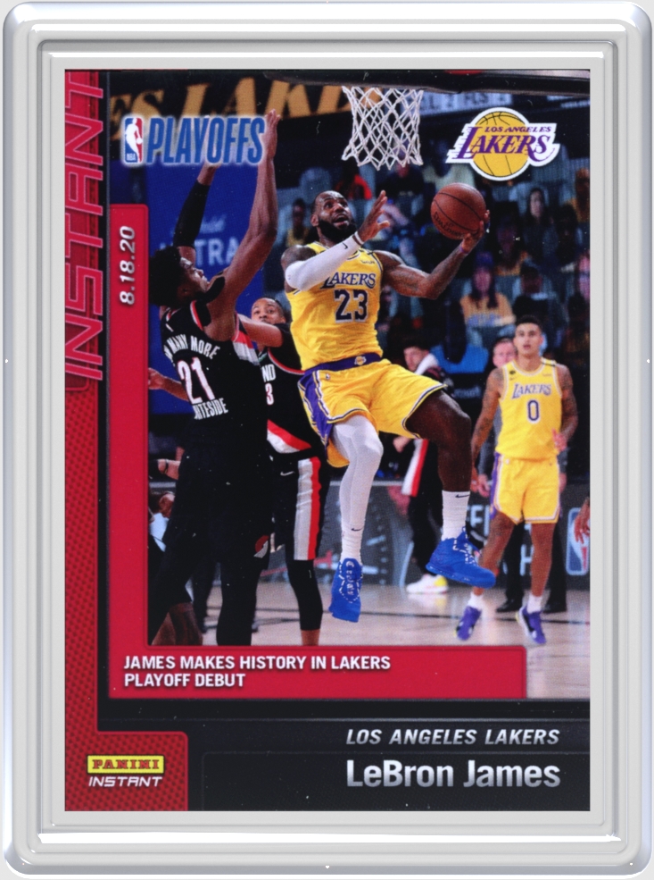 LeBron James trading card