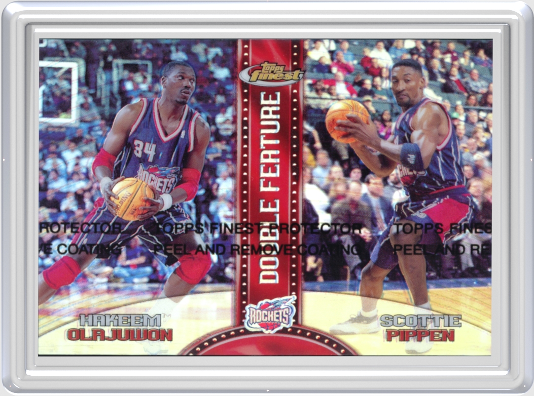 Scottie Pippen/Hakeem Olajuwon trading card