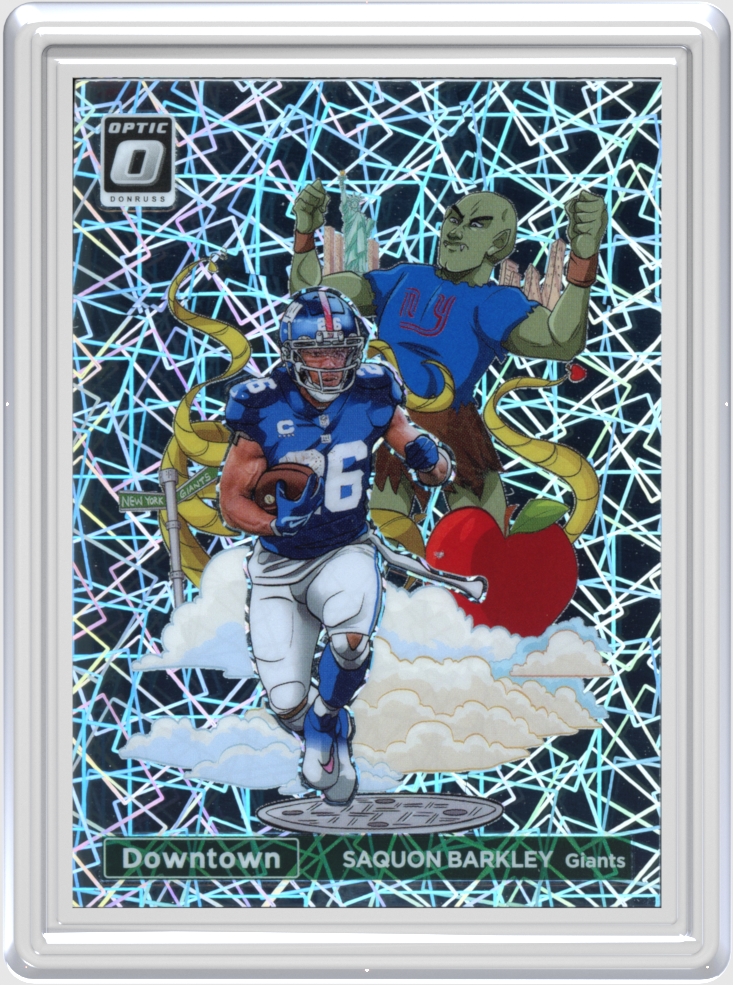 Saquon Barkley trading card