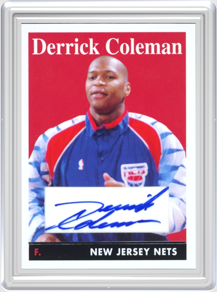 Derrick Coleman trading card