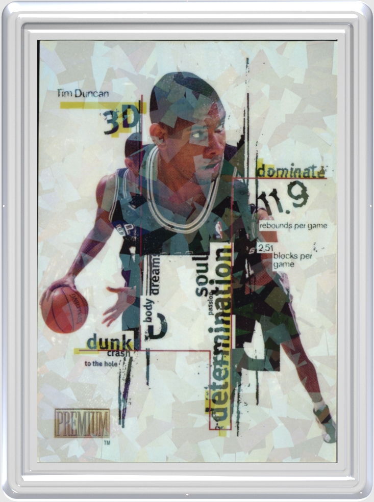 Tim Duncan trading card