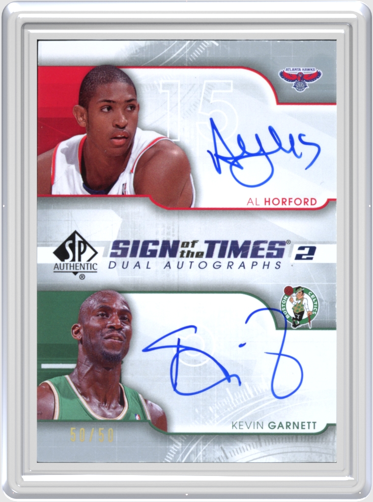 Al Horford/Kevin Garnett trading card