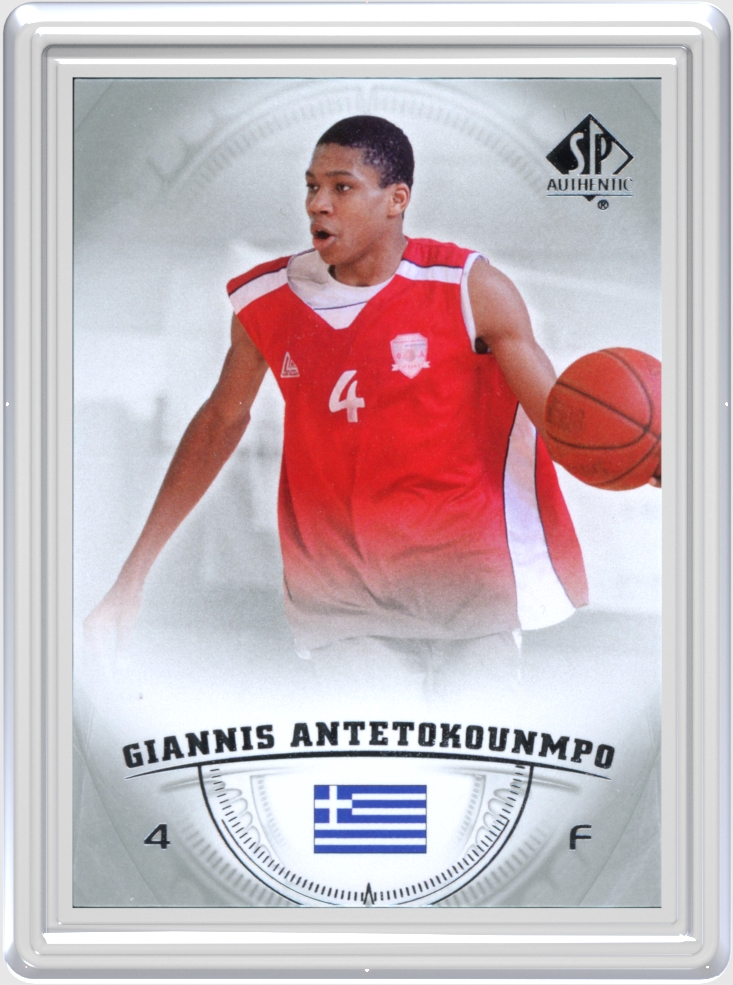 Giannis Antetokounmpo trading card