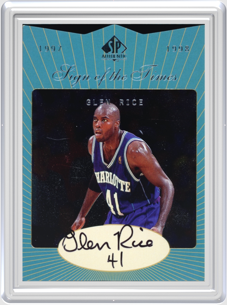 Glen Rice trading card