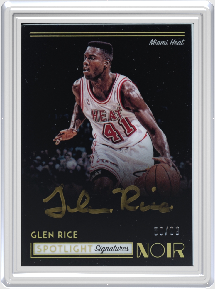Glen Rice trading card
