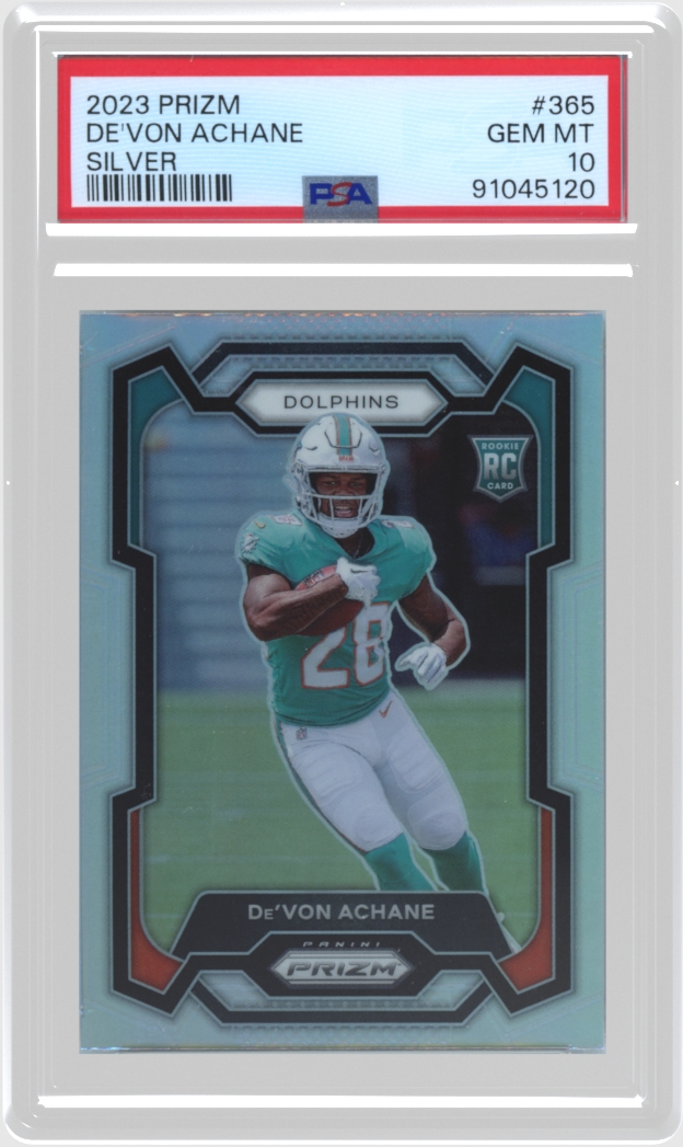 De'Von Achane trading card