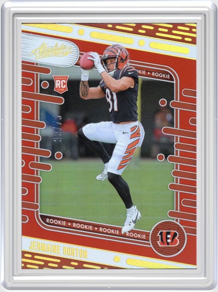 Jermaine Burton trading card