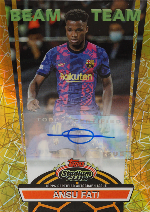 Ansu Fati trading card