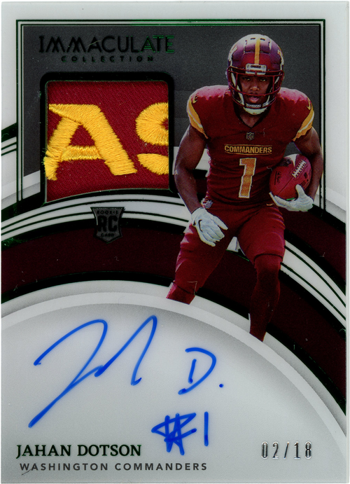 Jahan Dotson trading card
