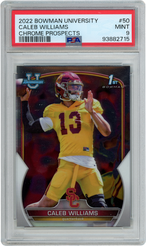 Caleb Williams trading card